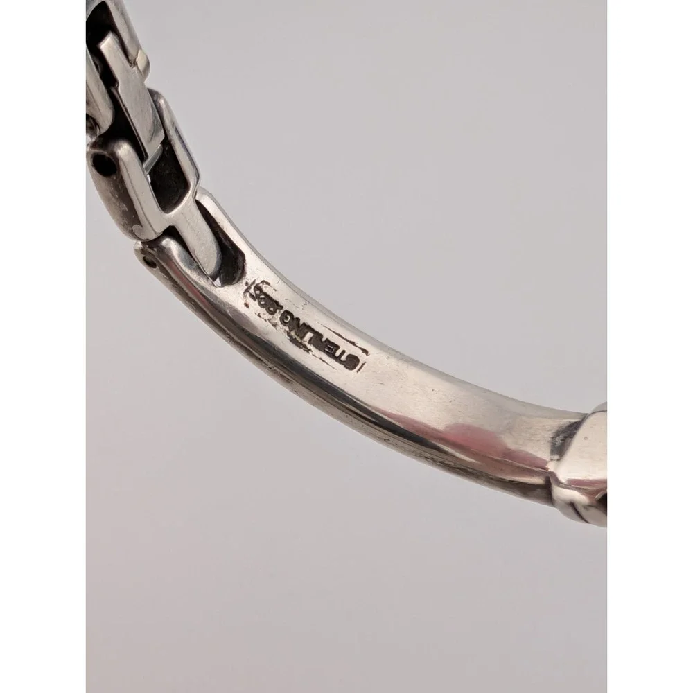 Anne Klein Watch 22mm Sterling Silver .925 Swiss Bangle 6.25